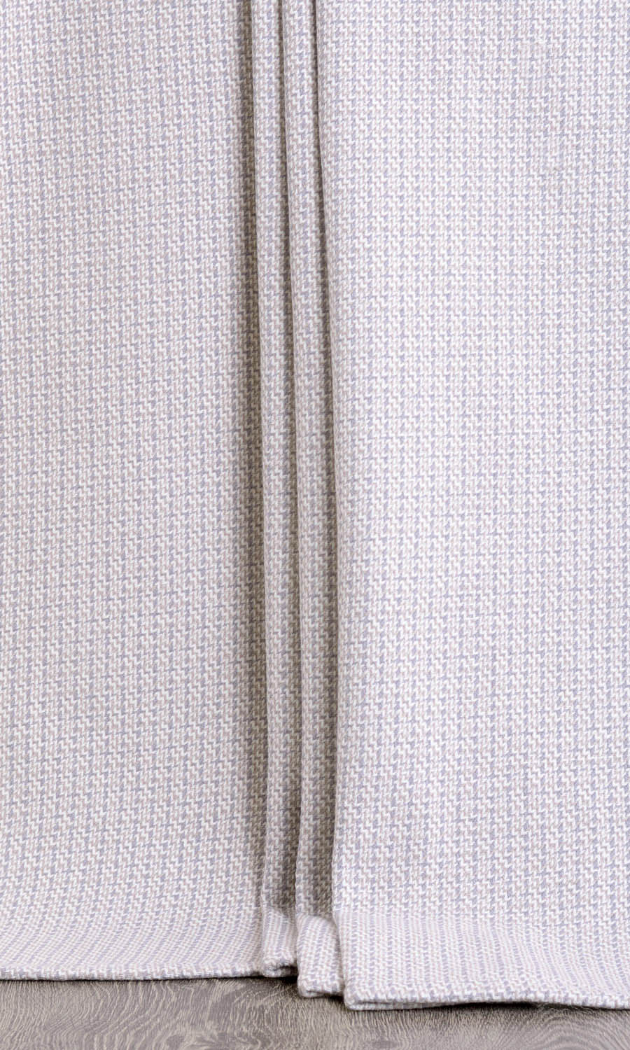 Textured Cotton Home Décor Fabric By the Metre (Gray/ White)