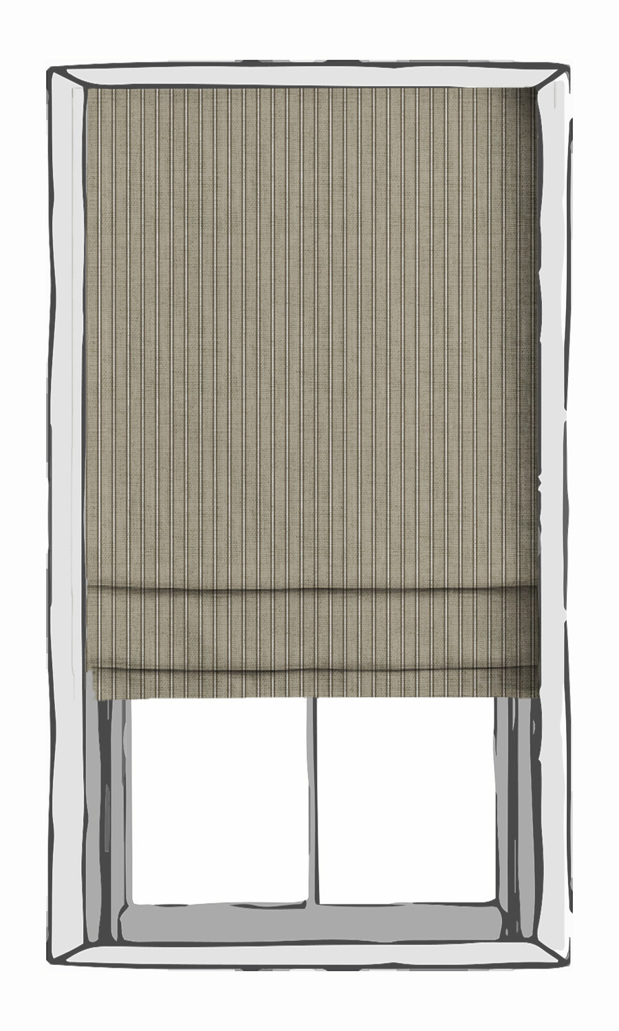Geometric Print Fabric Material By the Metre (Beige/ Brown)