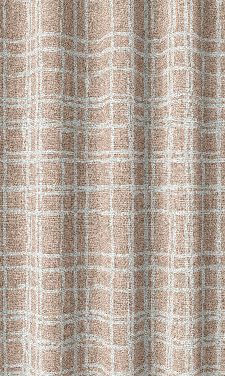 Abstract Print Home Décor Fabric Sample (Blush Pink/ White)