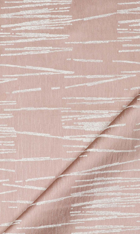 Blush pink abstract patterned curtains