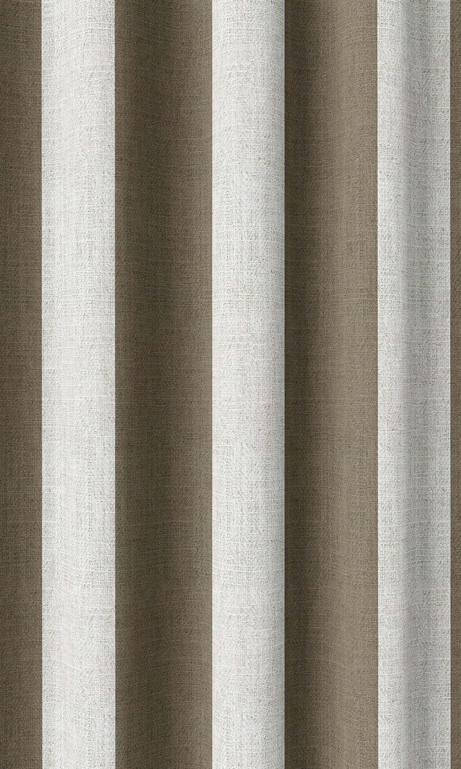 Striped Home Décor Fabric Sample (Cedar Brown/ White)