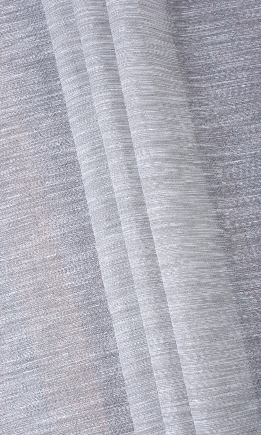 Textured Sheer Home Textile Fabric Material Sample (Heather Gray)
