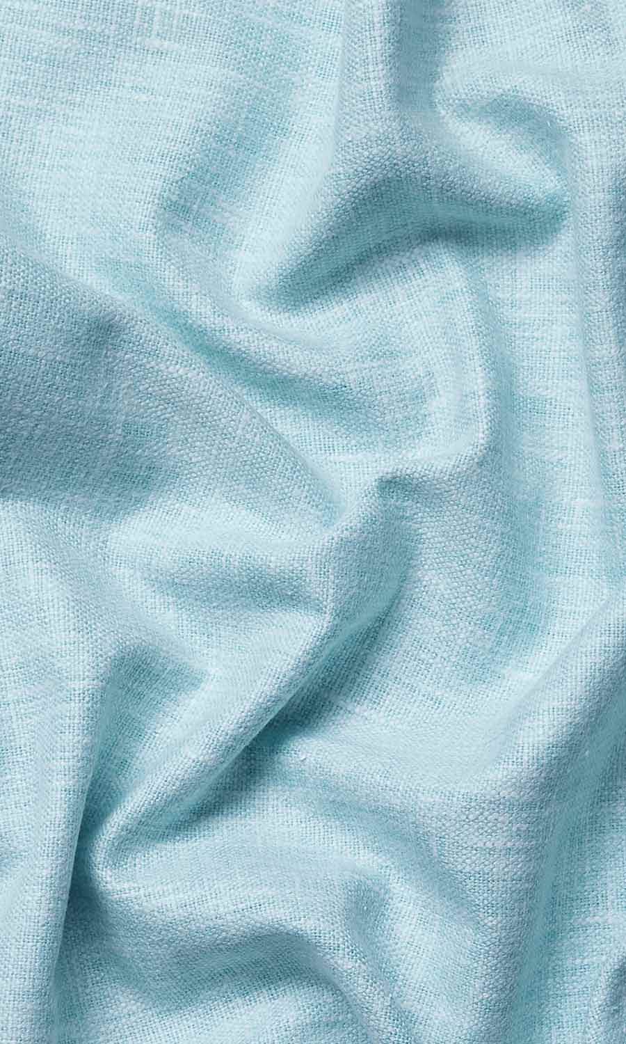 Cotton Blend Window Treatments Fabric By the Metre (Light Blue)