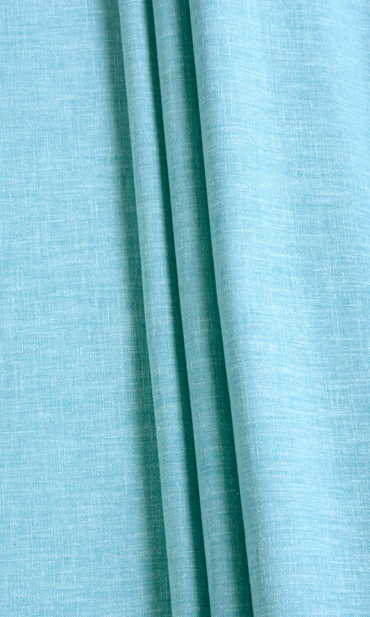 Poly-Cotton Blend Drapes (Aqua Blue)