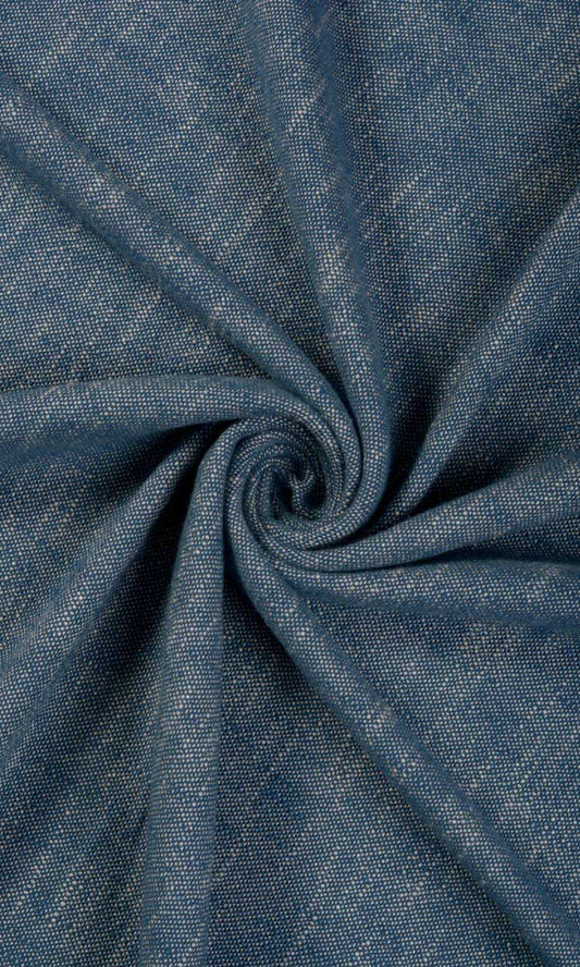 Plain Cotton Curtains (Navy Blue)