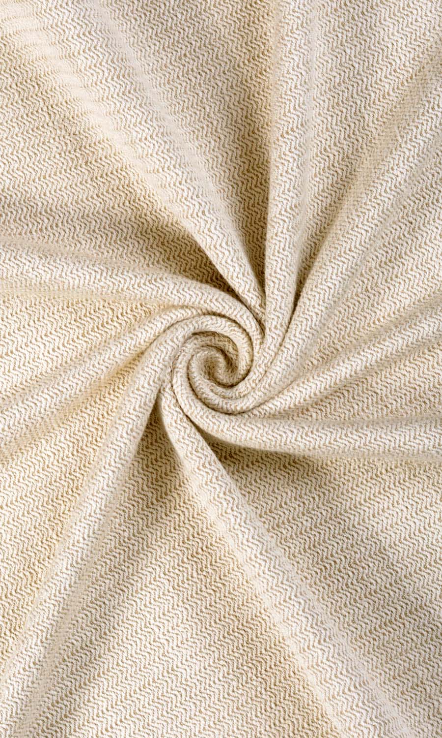 Textured Fabric Material By the Metre (Sepia Beige/ Off White)