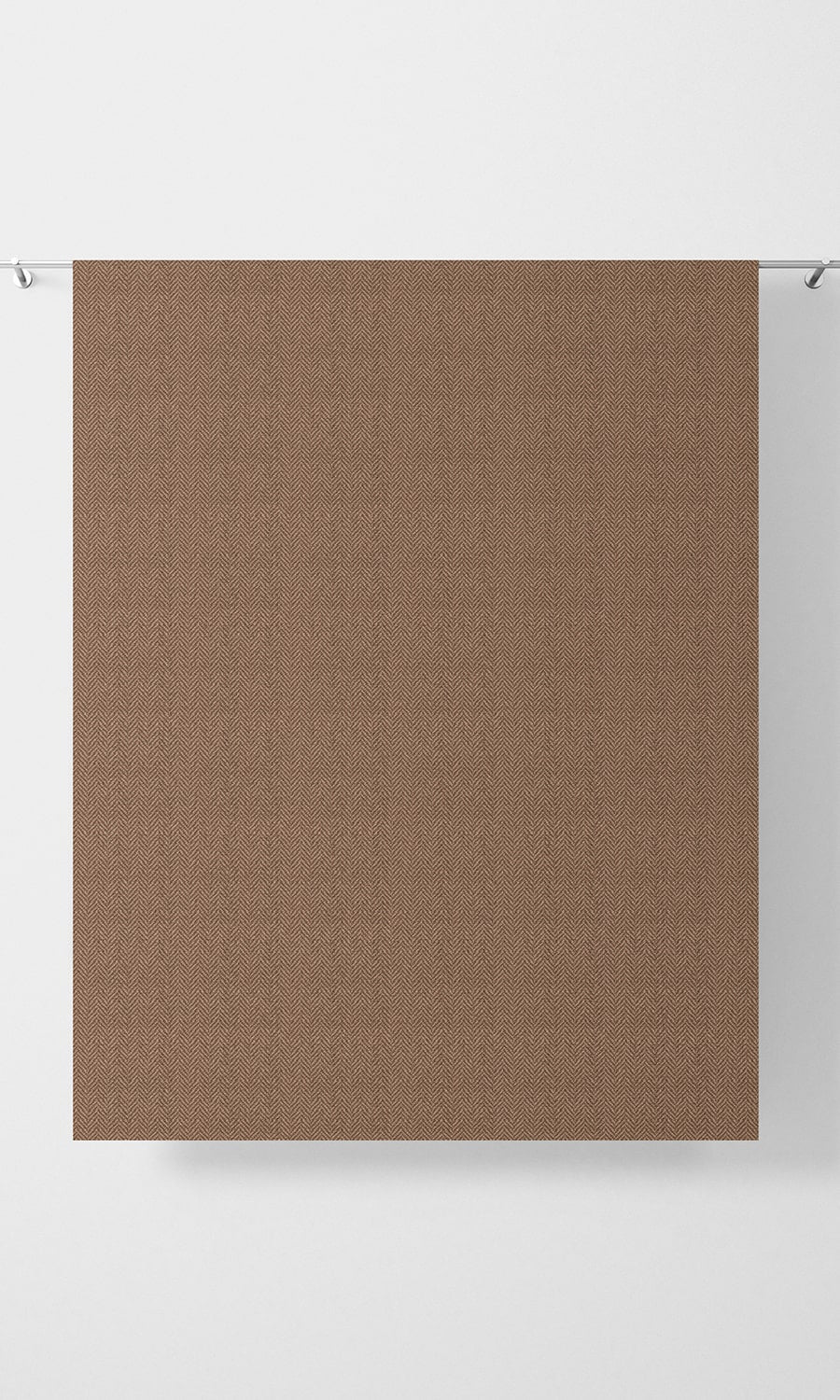 Herringbone Textured Fabric Material By the Metre (Orange)