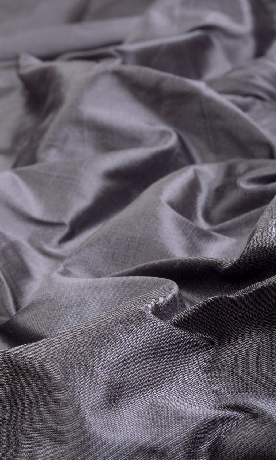 Shantung Silk Home Textile Fabric Material By the Metre (Grey/ Purple)