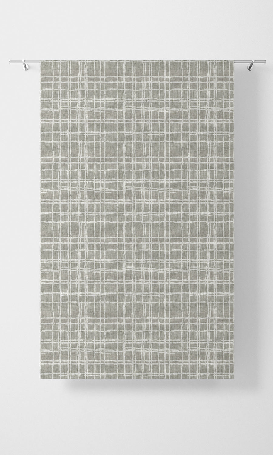 Abstract Patterned Home Textile Fabric Material Sample (Grey/ White)