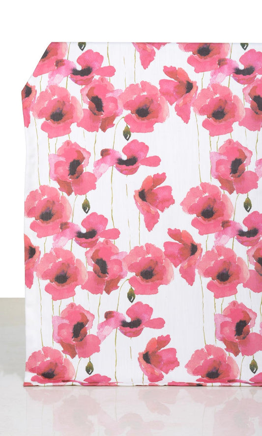 Water Lilies Floral Drapes (Pink)