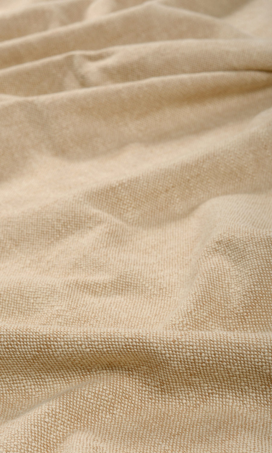 Plain Cotton Fabric Sample for Curtains & Drapes (Pale Beige/ Tan Brown)