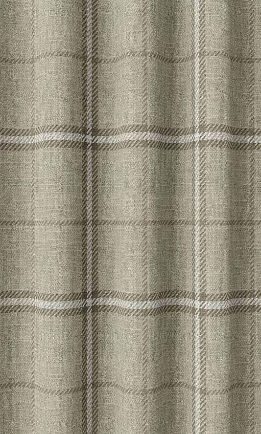 Checkered Patterned Drapes For Dining 