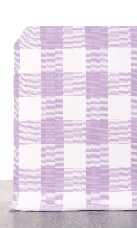 Gingham Check Cotton Curtains