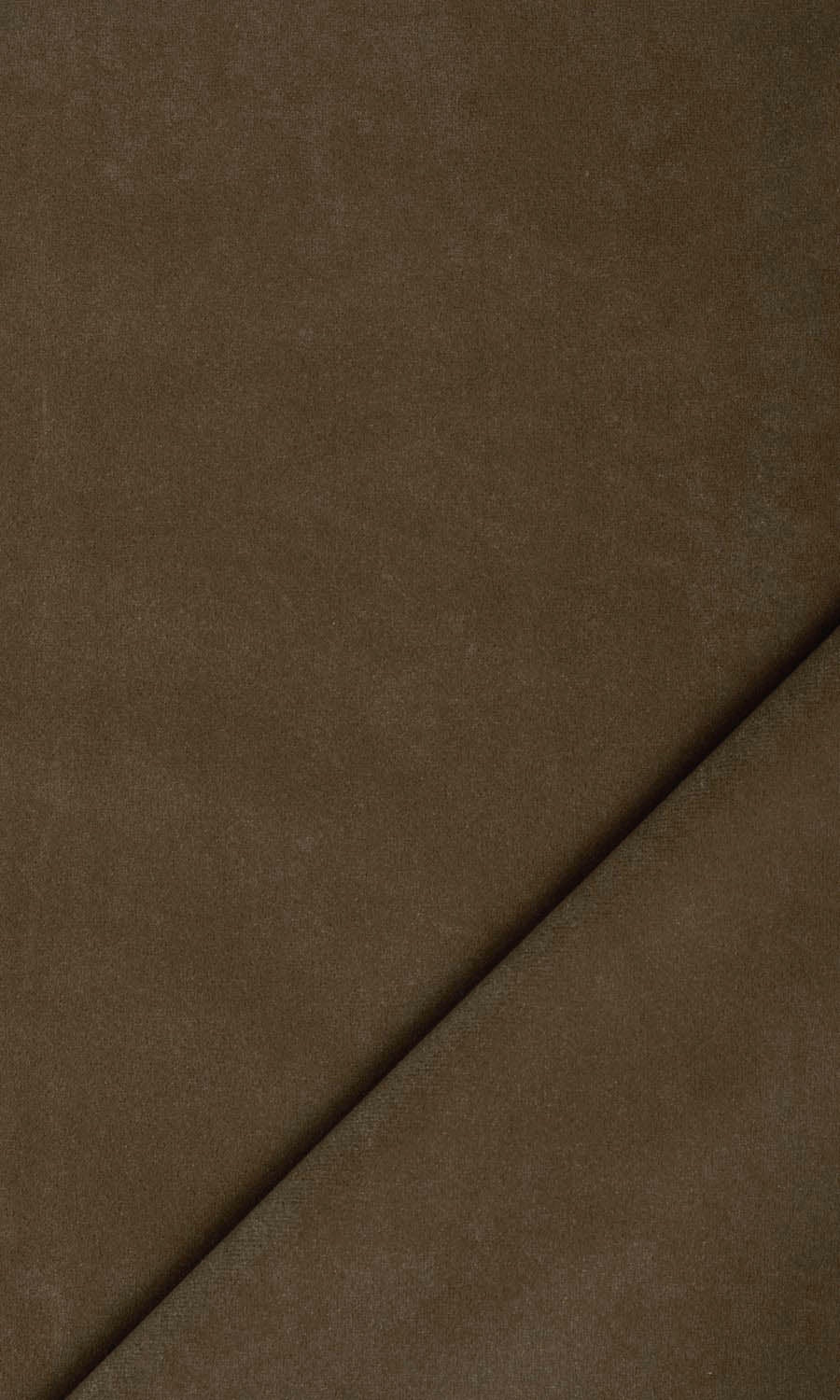 Velvet Home Textile Fabric Material By the Metre (Mocha Brown)