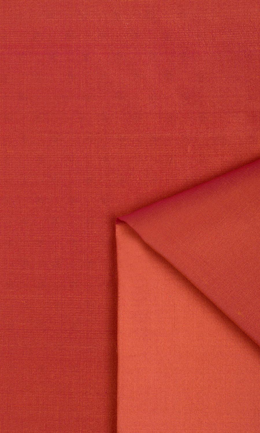 Shantung Silk Fabric Material By the Metre (Brick Orange/ Red)