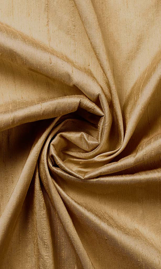 Golden Brown Pure Silk Curtains I Handstitched And Shipped For Free I Custom Window Drapes