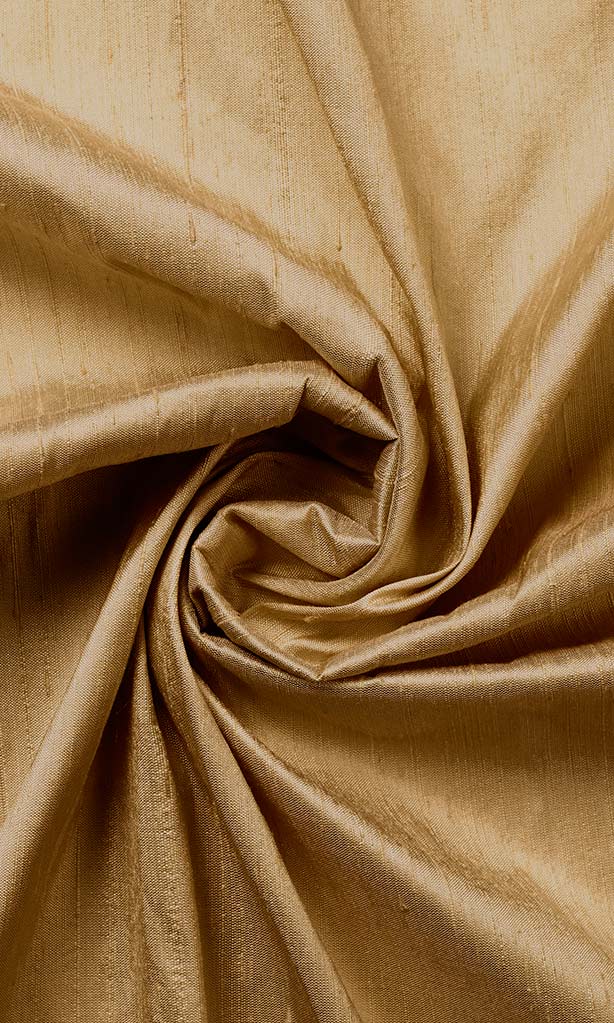 Pure Silk Home Décor Fabric Sample (Golden Brown)