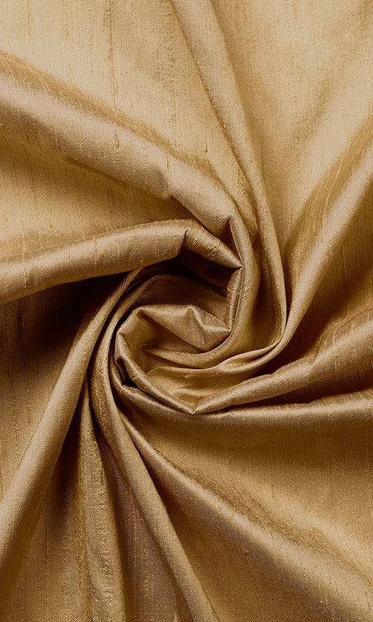 Pure Silk Curtains (Golden Brown)