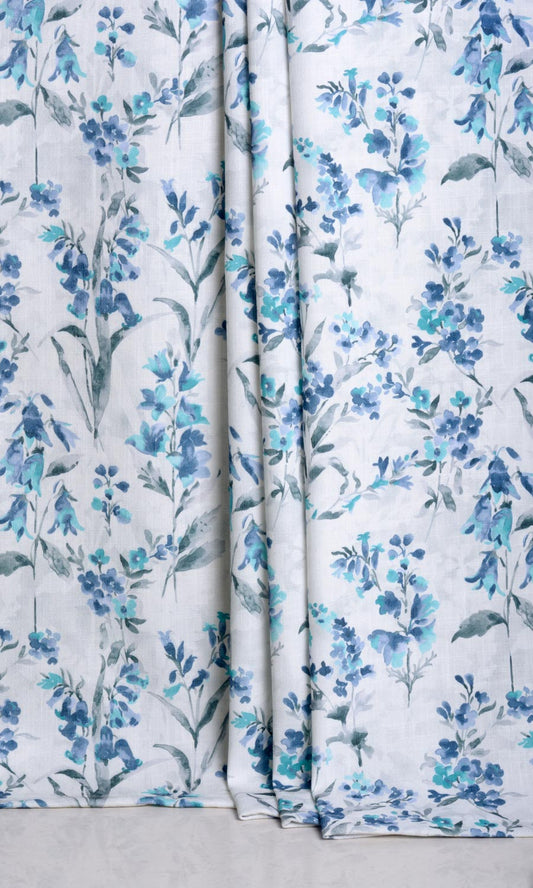 Made-To-Order Blue / Grey Home Decor Drapes