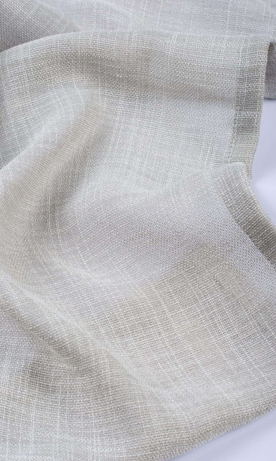 Textured Sheer Fabric By the Metre for Curtains & Drapes (Smoke Gray)