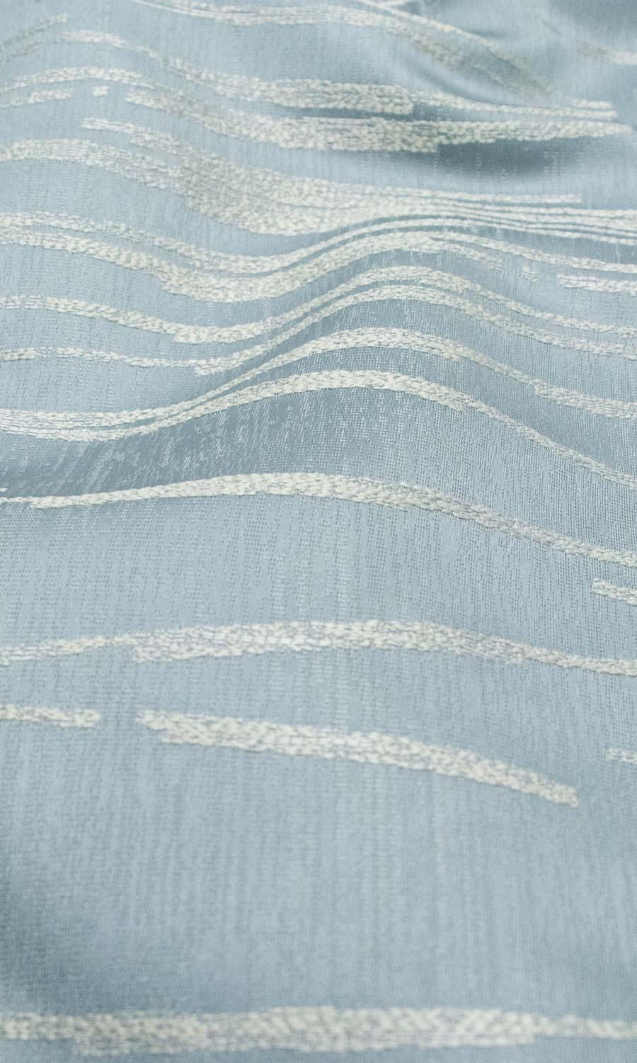 Abstract Patterned Home Textile Fabric Material By the Metre (Light Blue)
