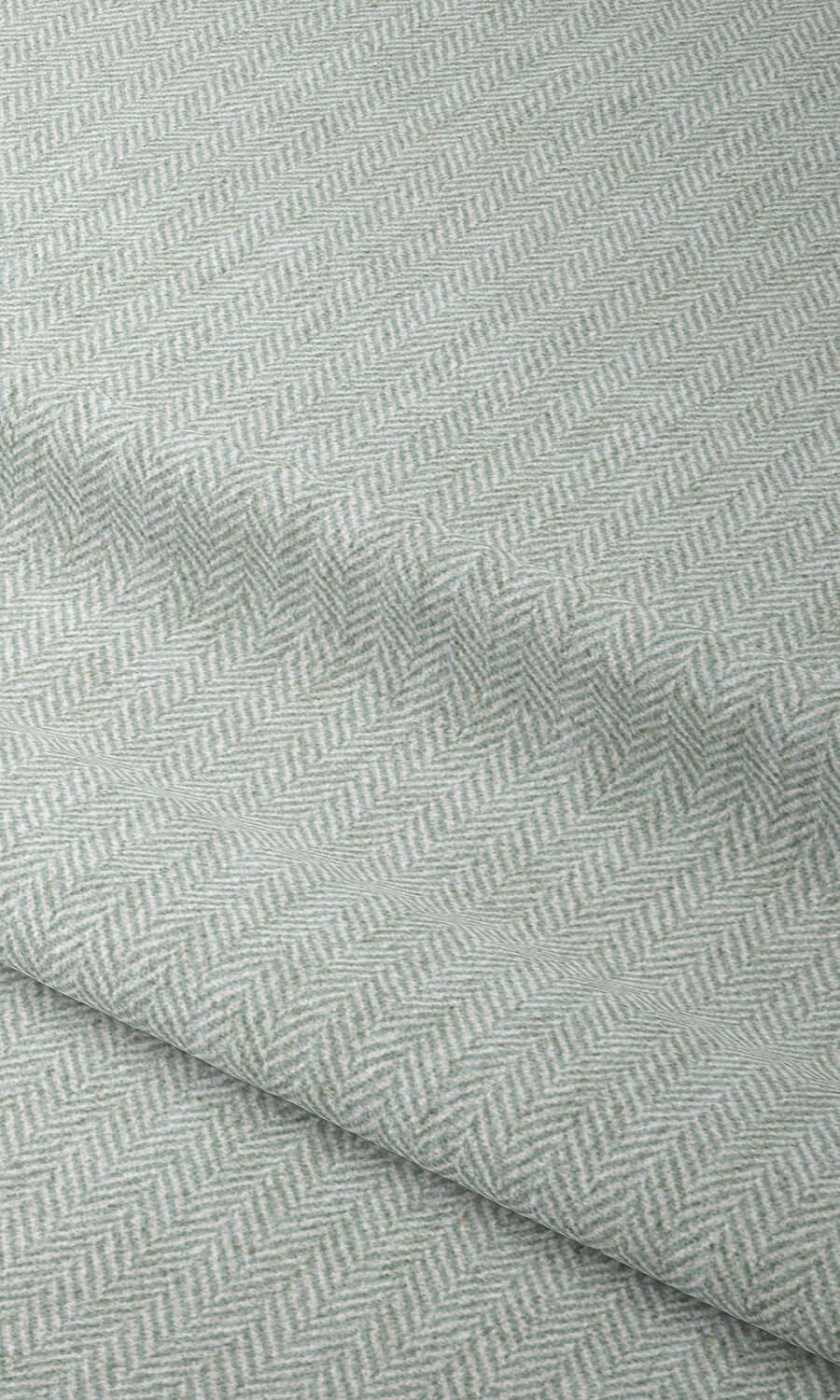 Herringbone Textured Home Textile Fabric Material By the Metre (Pastel Blue)