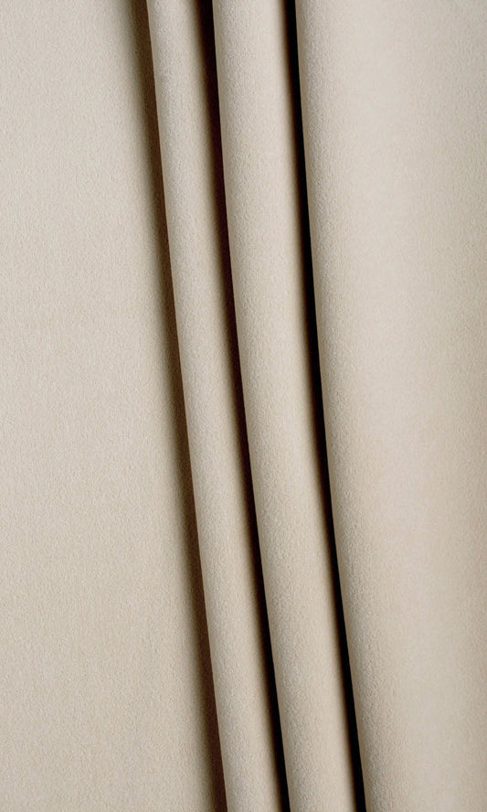 Velvet Curtain Panels (Pale Beige)