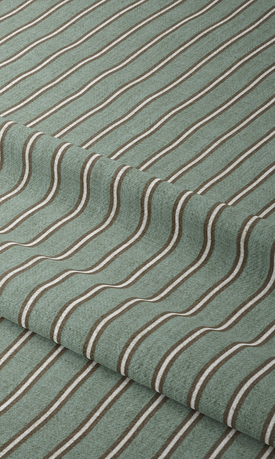 Striped Window Treatments Fabric Sample (Duck Egg Blue)