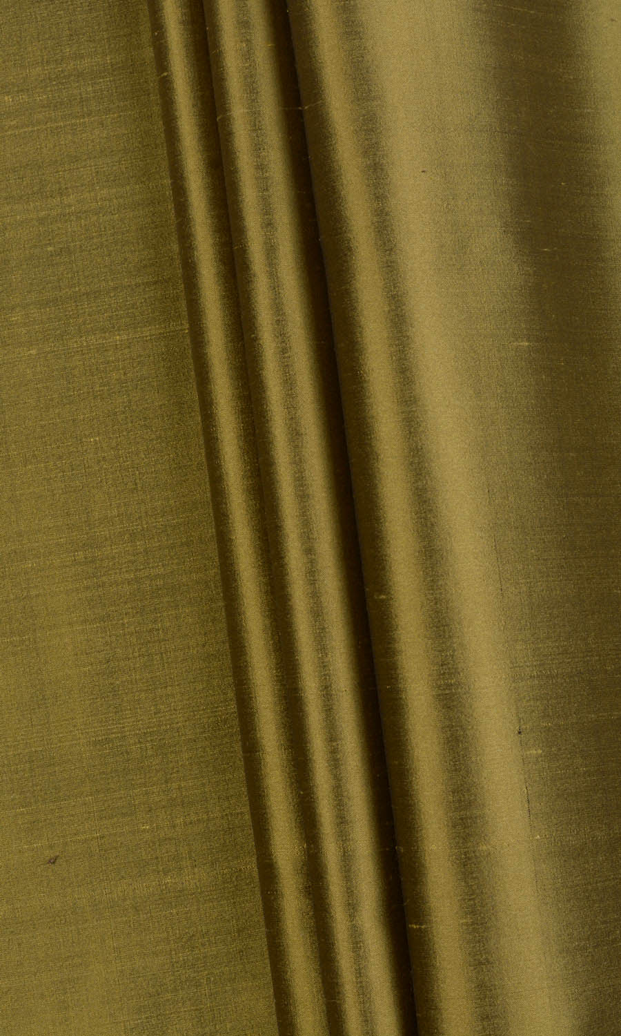Shantung Silk Fabric By the Metre for Curtains & Drapes (Olive Green)