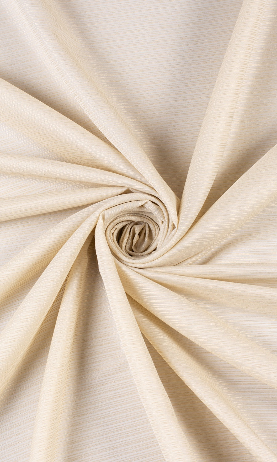 Striped Sheer Home Textile Fabric Material By the Metre (Champagne Beige)