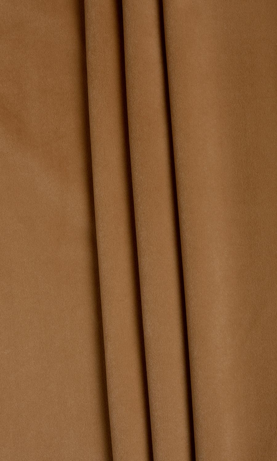 Velvet Fabric Material By the Metre (Burnt Orange/ Brown)