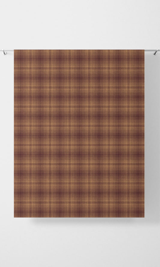 Plaid Print Curtains 