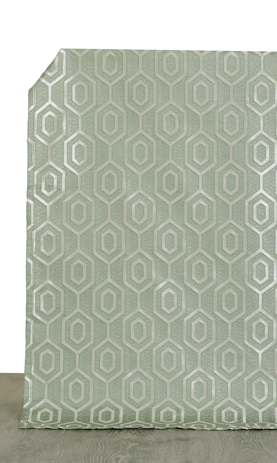 Honeycomb Patterned  Window Treatments Fabric By the Metre (Sage Green)