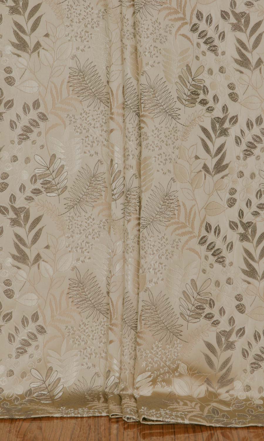 Botanical Window Treatments Fabric By the Metre (Mocha Brown)