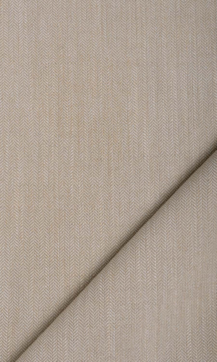 Herringbone Textured Fabric By the Metre for Curtains & Drapes (Pale Brown)
