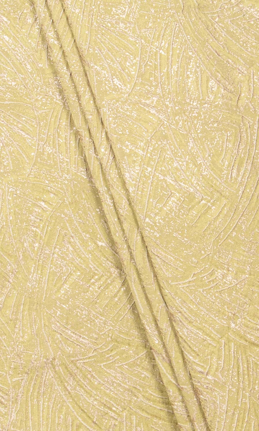 Textured Home Décor Fabric Sample (Chartreuse Yellow/ White)