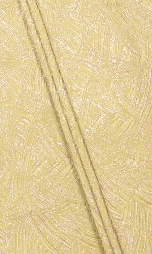 Textured Drapery (Chartreuse Yellow/ White)