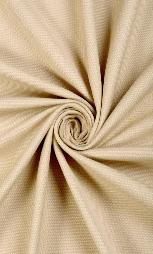 Poly-Cotton Curtain Panels (Beige)