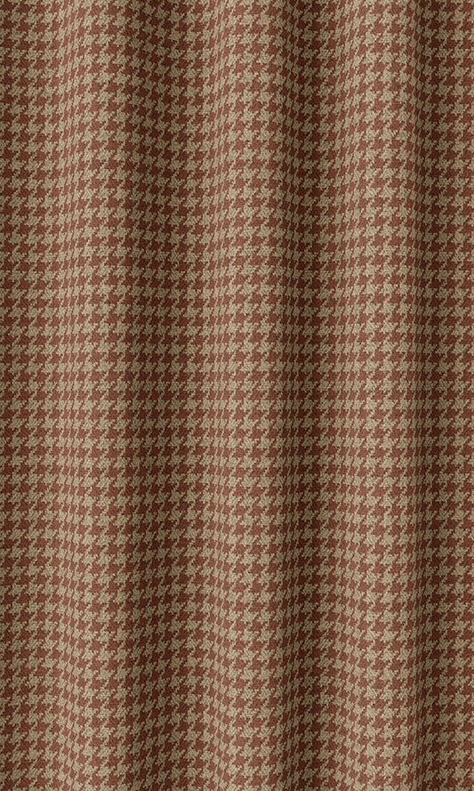 Houndstooth Print Window Drapes