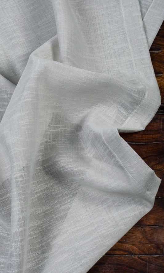 Textured Sheer Curtains (Pale Gray)
