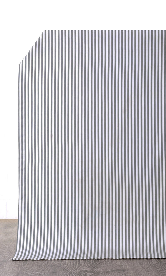 Cotton Home Décor Fabric By the Metre (White/ Grey)