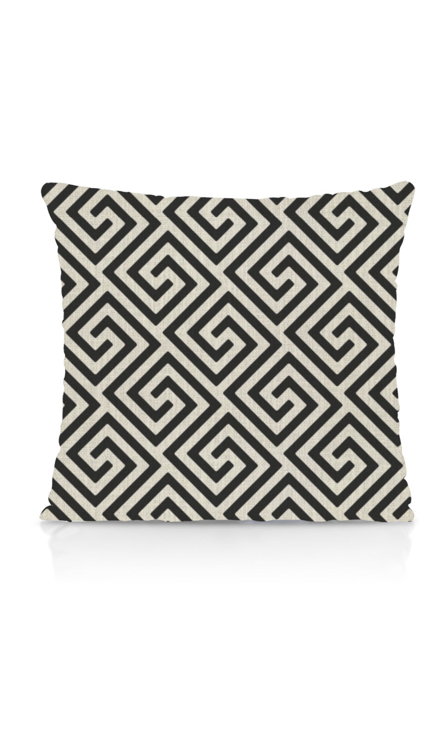 Print Home Textile Fabric Material Sample (Black/ Ivory)
