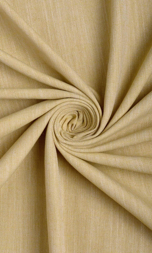 Plain Linen Texture Drapery (Ochre Yellow)