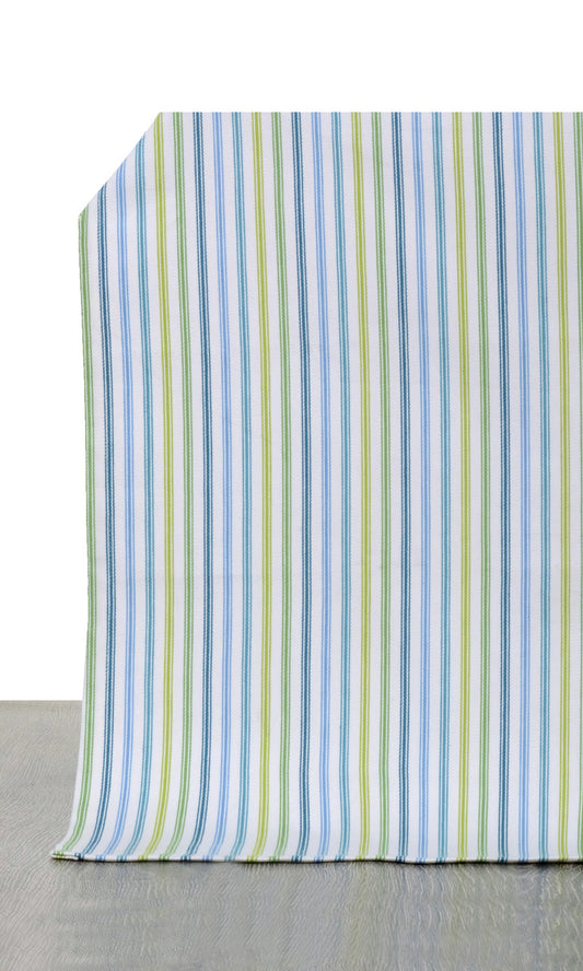 Cotton Home Décor Fabric Sample (Blue/ Green/ Yellow)