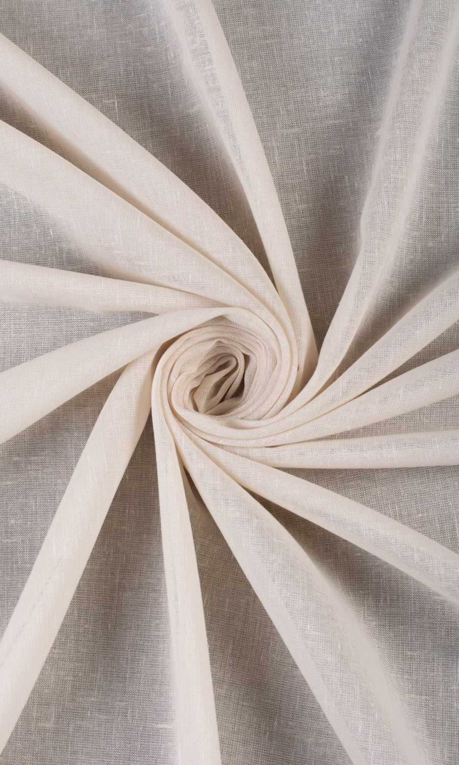 Plain Sheer Window Treatments Fabric Sample (Parchment White)