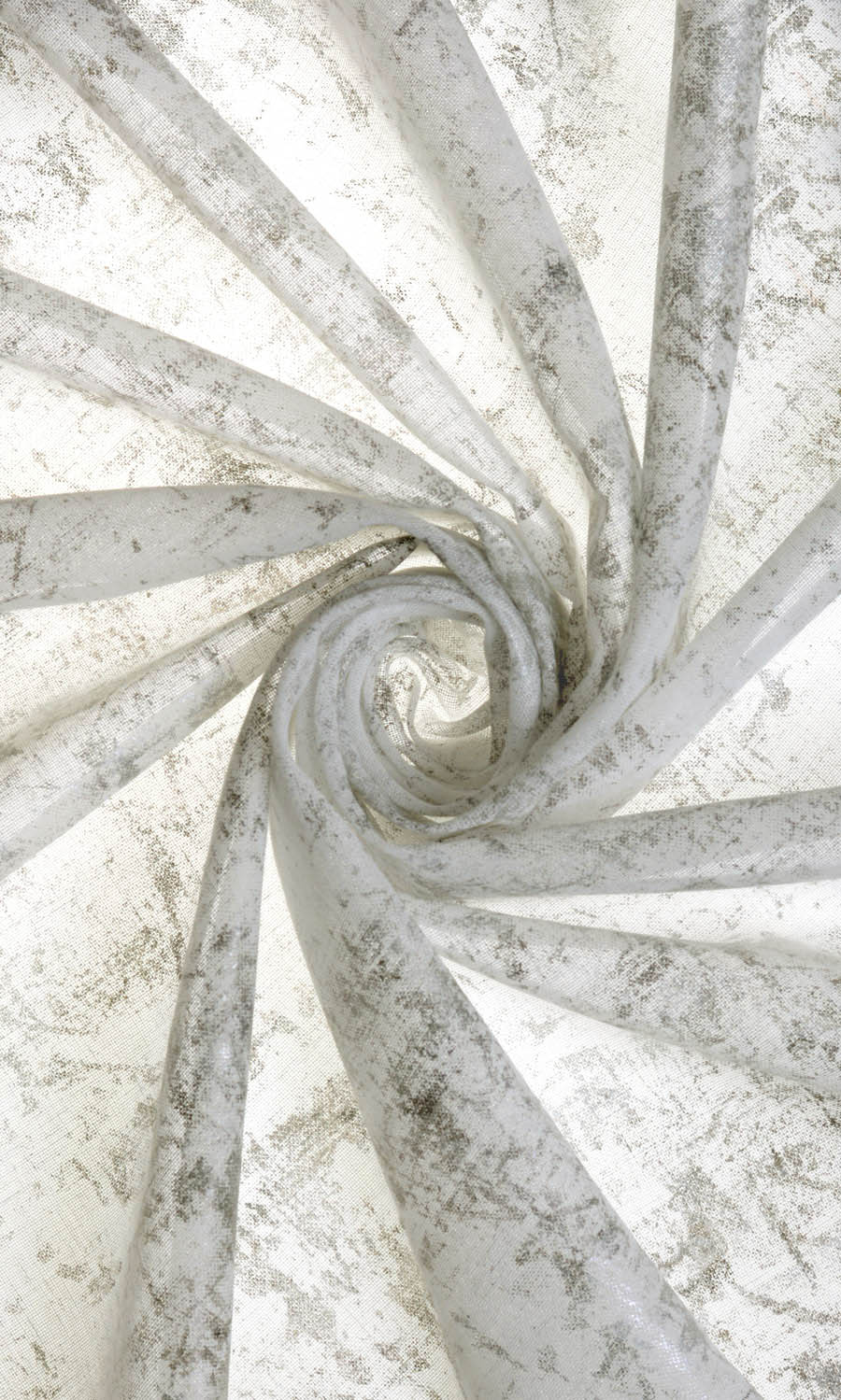 Sheer Fabric Material By the Metre (White/ Metallic Silver/ Grey)