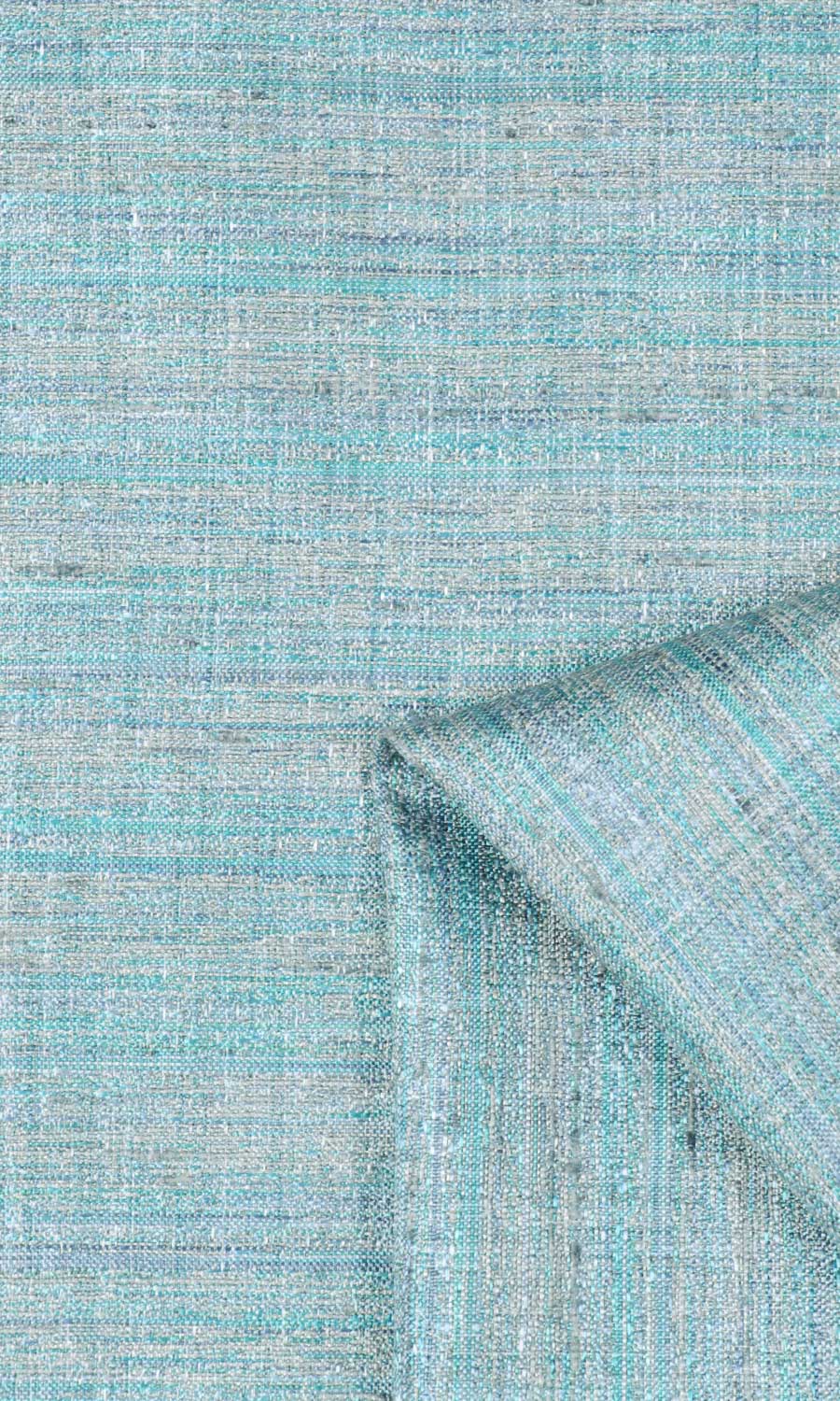 Textured Home Textile Fabric Material Sample (Turquoise Blue)