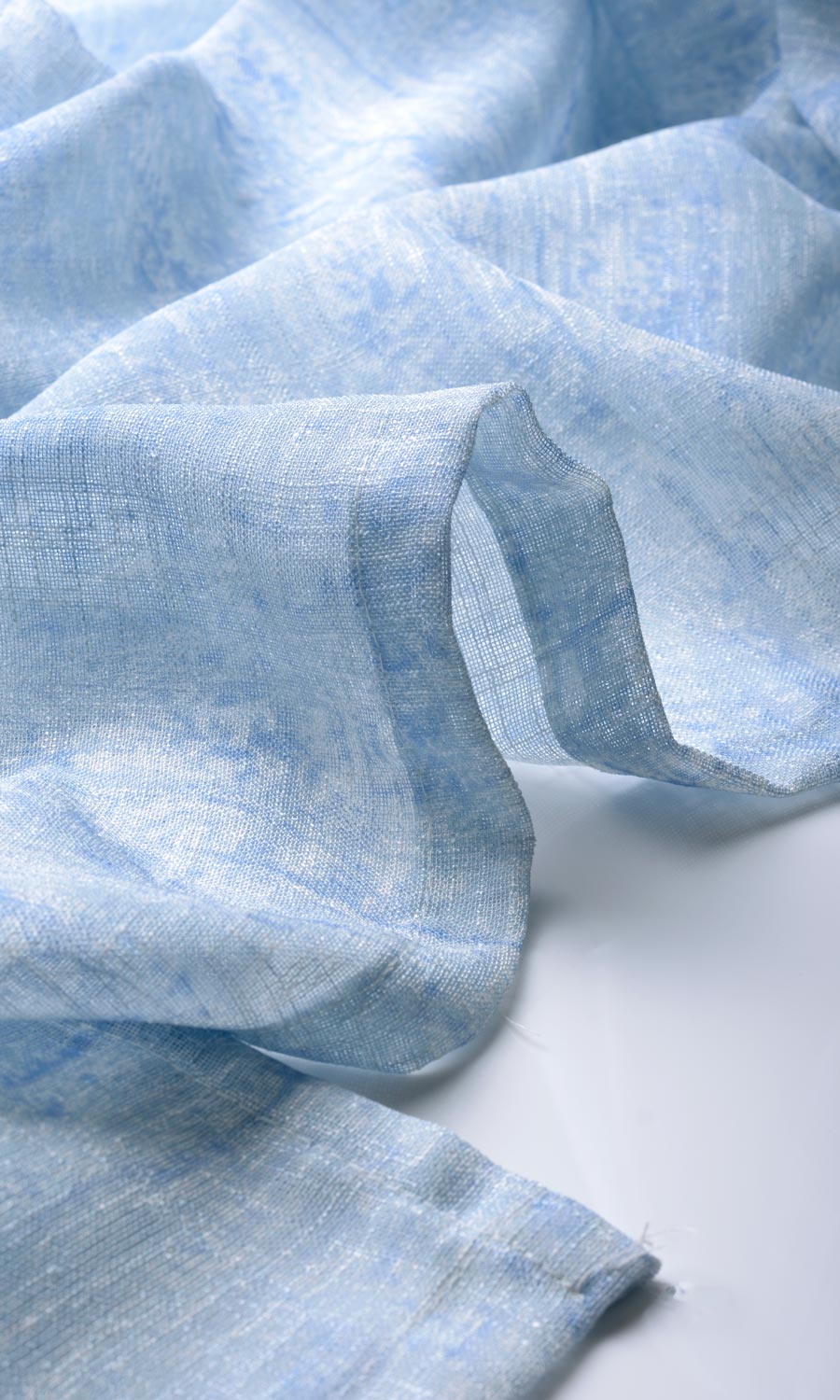 Sheer Free Fabric Material Sample (Blue)