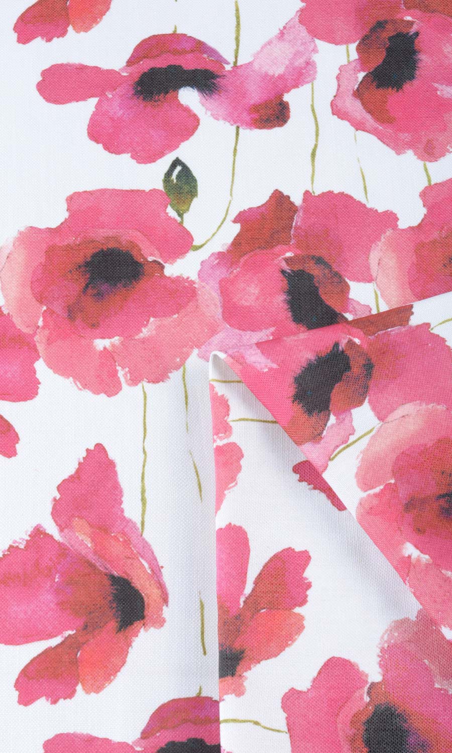 Water Lilies Floral Home Textile Fabric Material By the Metre (Pink)