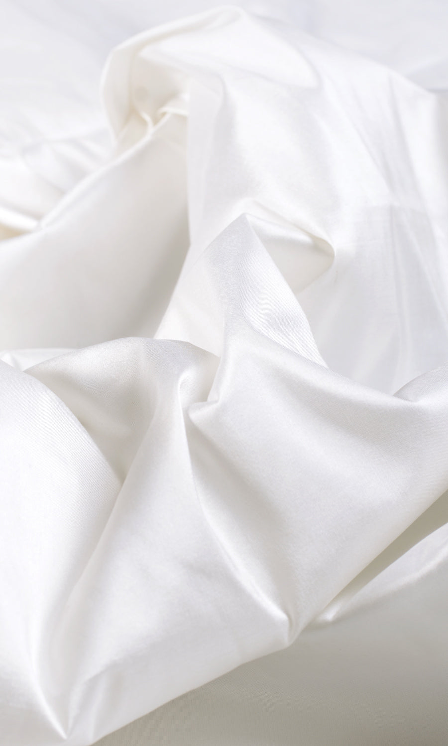 Shantung Silk Fabric By the Metre for Curtains & Drapes (White)